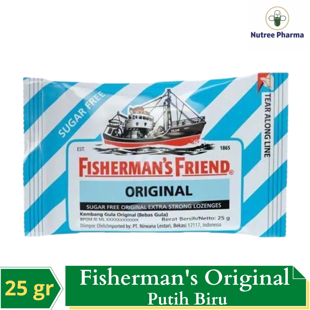 

Permen Fisherman's Sugar Free Original (Biru Putih) 25 gr