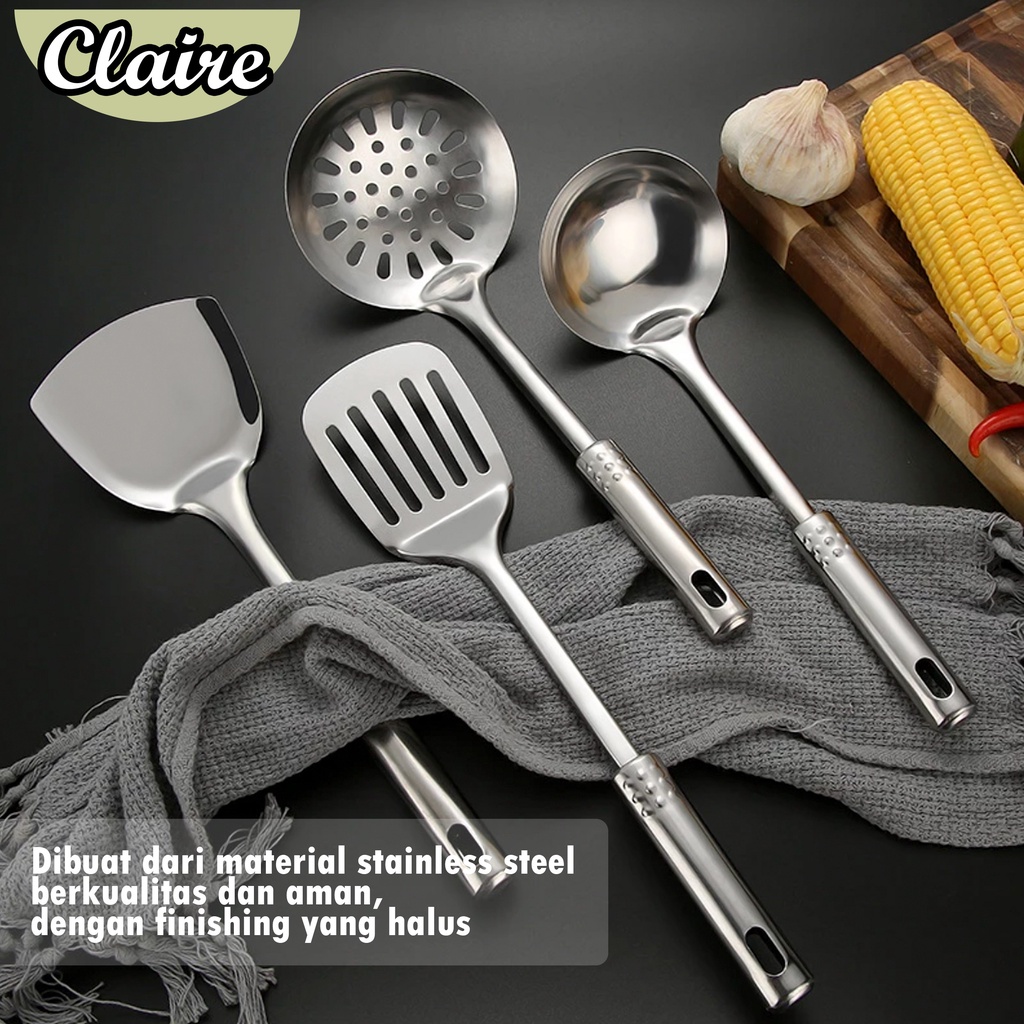 SUTIL STAINLESS STEL / 7 SET SUTIUL ALAT MASAK / SUTIL STAINLESS ANTI LENGKET