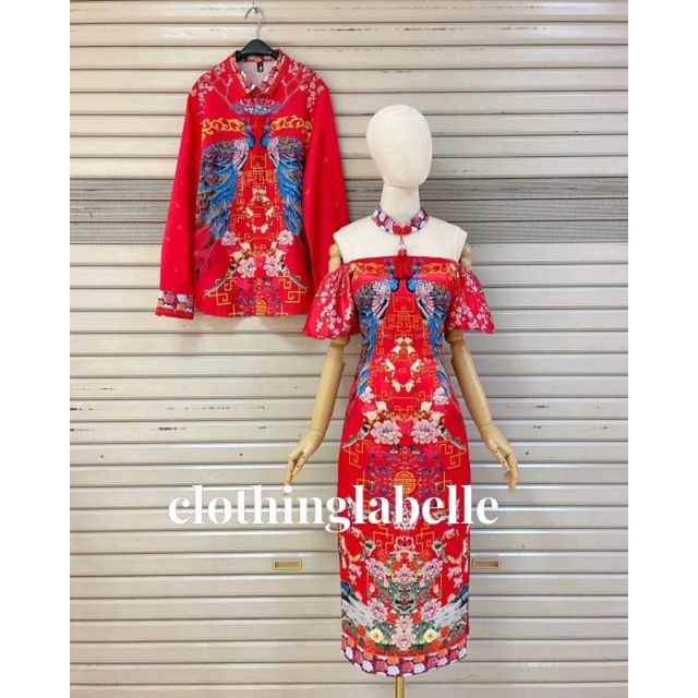 cheongsam sangjit couple party dress