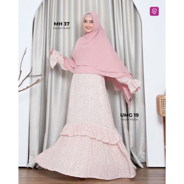 TERBARU GAMIS UKHTI UMG 19 SET GAMIS HIJAB UKHTI MUNIRA SIFON FULL FURING