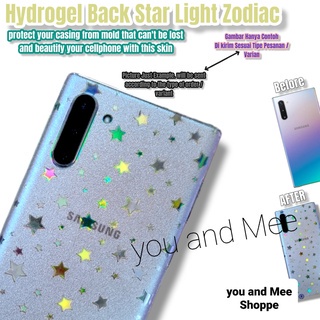 Hydro Skin 3D Back Anti Glare Simetris REALME 11 Pro 11Pro+ 10 10Pro10Pro+ Realme 9 4G 9i 9-PRO 9PRO+ 8 8i 8PRO 8-5G Garskin Belakang Hydrogel Jely Bening/Antigores-Gores Casing-Case Bagian/Caracter STAR Motif/5D Anti Minyak OIL/ZIGZAG-Zig Custom i Plus