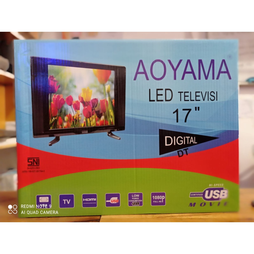 medan elektronik tv digital tv led aoyama 17 inchi digital