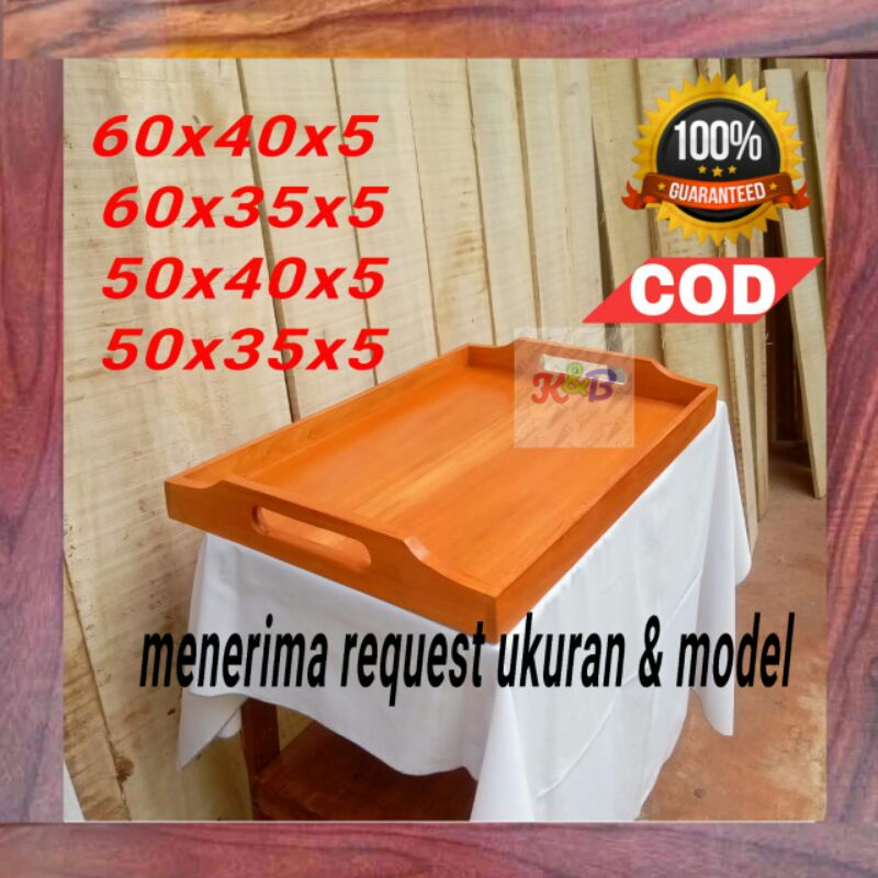 	 nampan full kayu jumbo baki besar lengser unik mahoni	