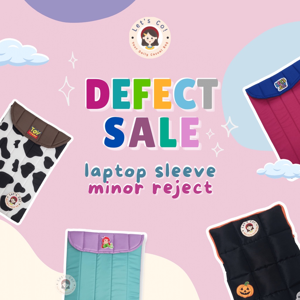 Let's.Co! Defect Sale Minor Reject Laptop Sleeve