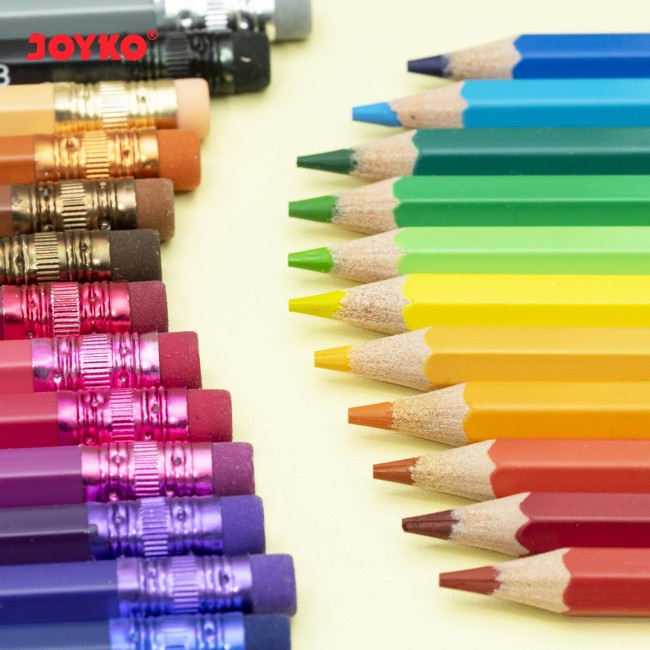 

RK Pensil Warna Joyko Erasable CP-115 24 Warna Bisa di Hapus Woodless Color Pencils Panjang