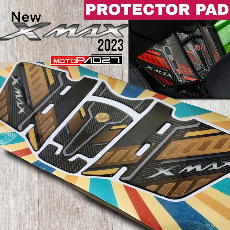 Motopad27 Stiker resin Xmax 2023 Deckpad New Xmax Stiker timbul protector Tankpad YAMAHA XMAX 2023