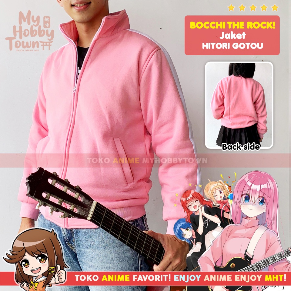 Jaket Anime Bocchi The Rock Hitori Goto Kostum Cosplay