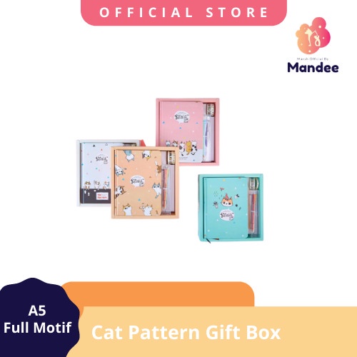 

Diary [Garansi 7 Hari] Marshofficial New Style Gift Box Diary Set Cute Cat