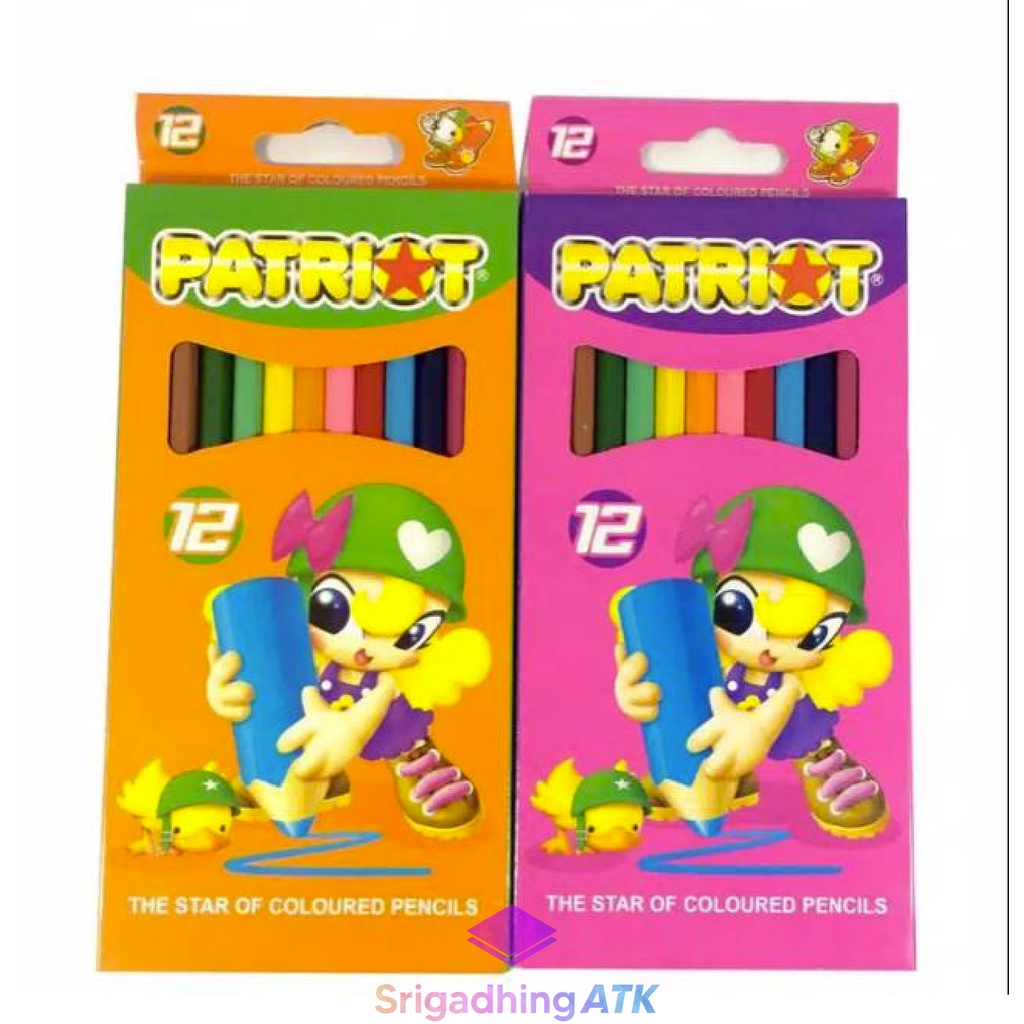 

Color Pencil | Pensil Warna | Pulas 12 Warna PATRIOT Panjang Murah