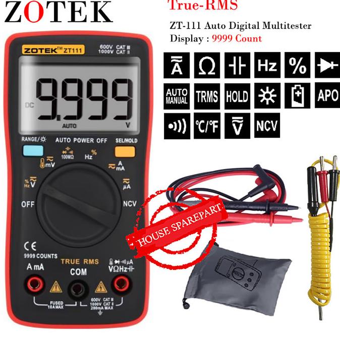 AVOMETER DIGITAL ZOTEK ZT111 - MULTITESTER DIGITAL ZT111 ORIGINAL