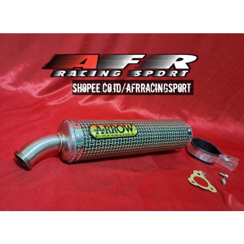 Silincer Knalpot Ninja R SS Ninja RR ARROW Kevlar PNP untuk 2tak