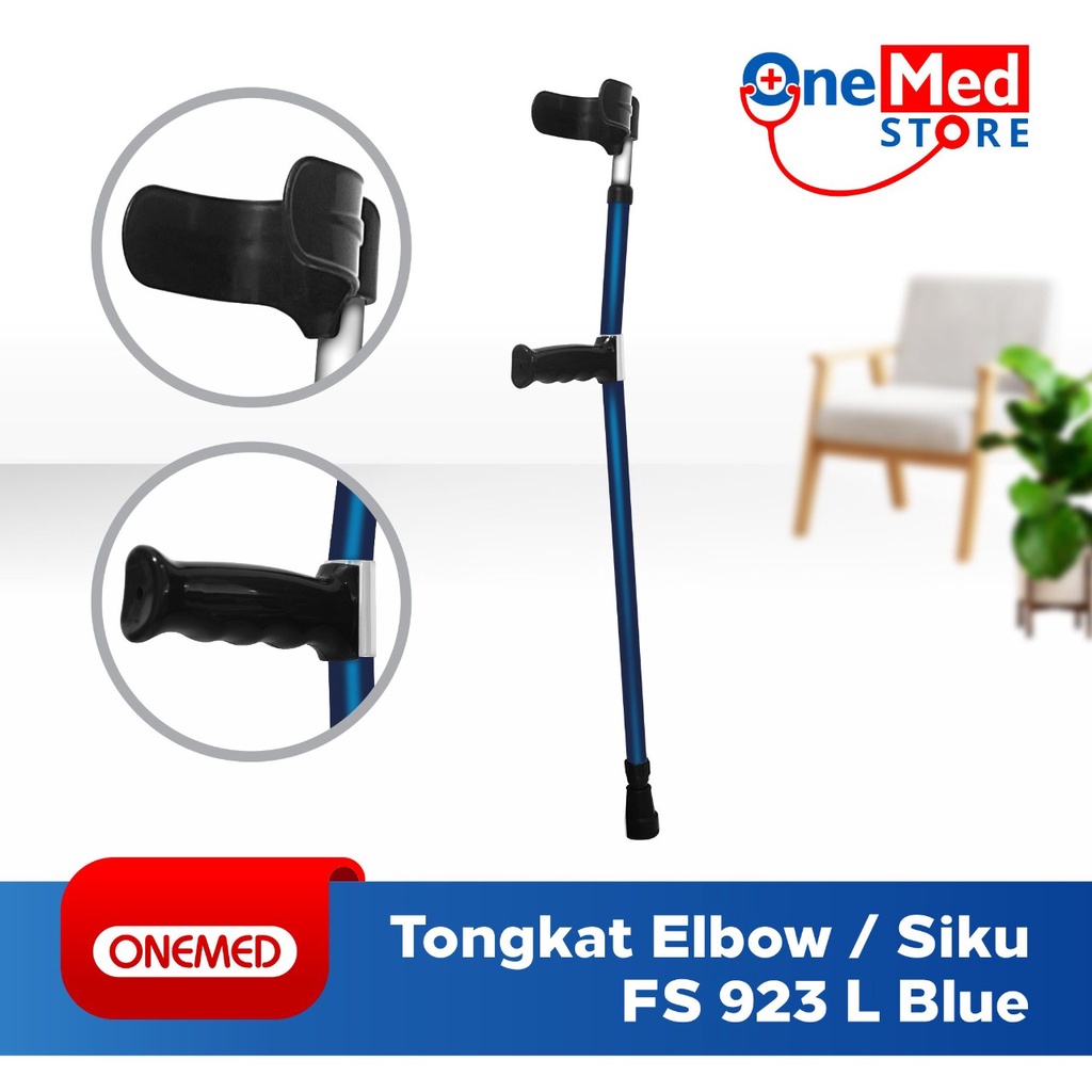 TONGKAT ELBOW/SIKU BLUE 923 ONEMED OJB