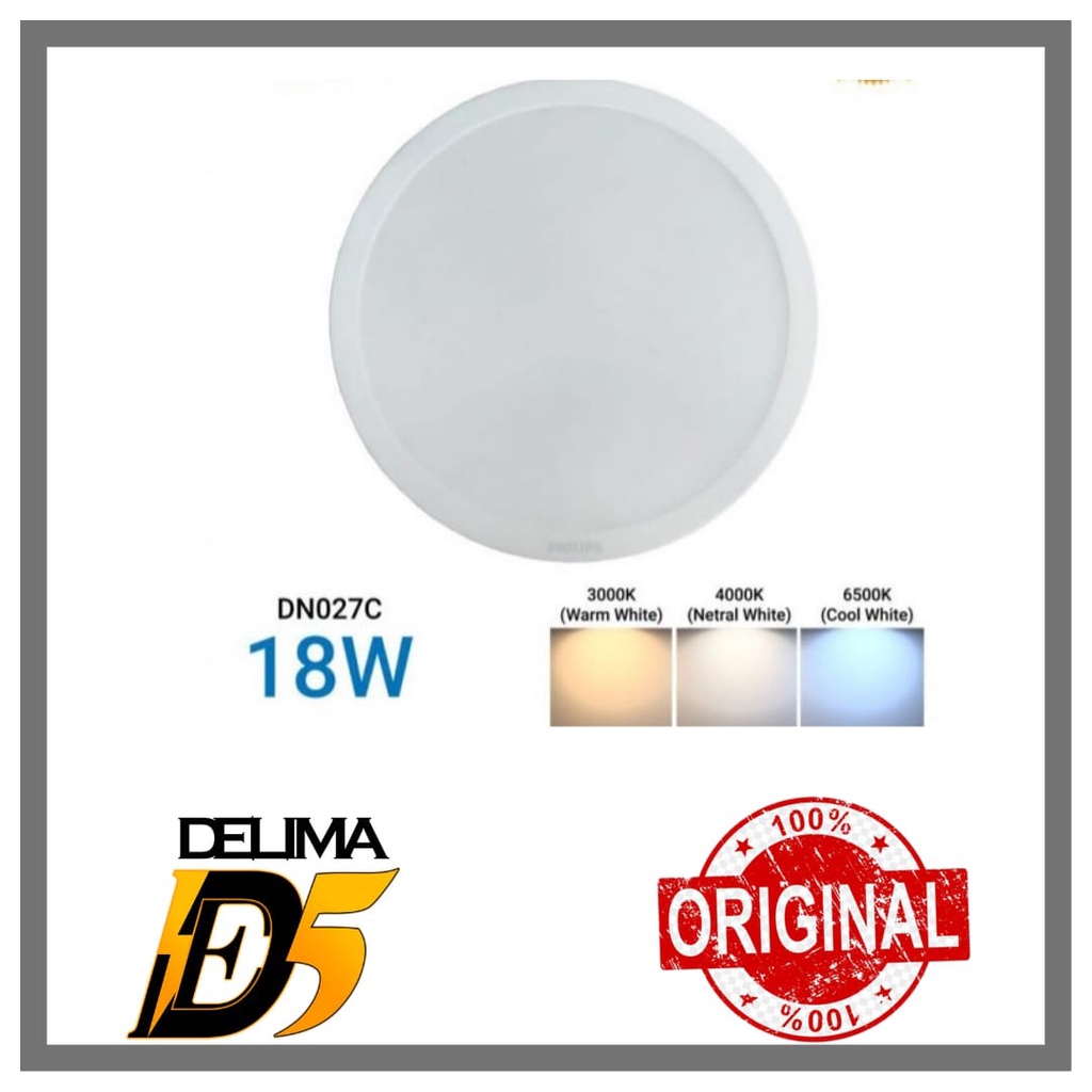 Lampu LED Downlight DN027C 15W (CW-Putih / WW-Kuning / NW-Semu)