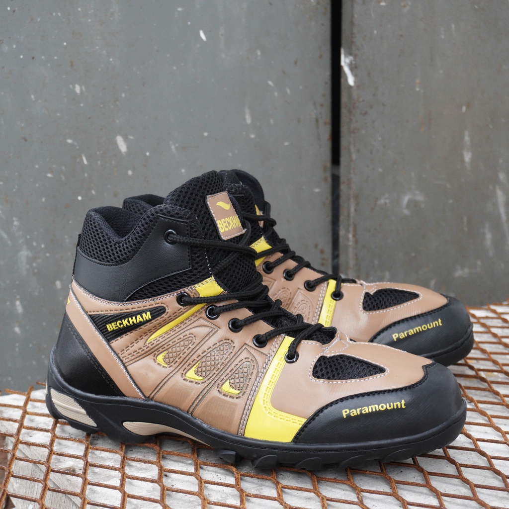 SEPATU SAFETY SEMI BOOTS PRIA KULIT TALI SAVETY BUT SEPTI TALI SEVTI TALI SEPTY TALI SEFTY SEPATU BOOTS UJUNG BESI