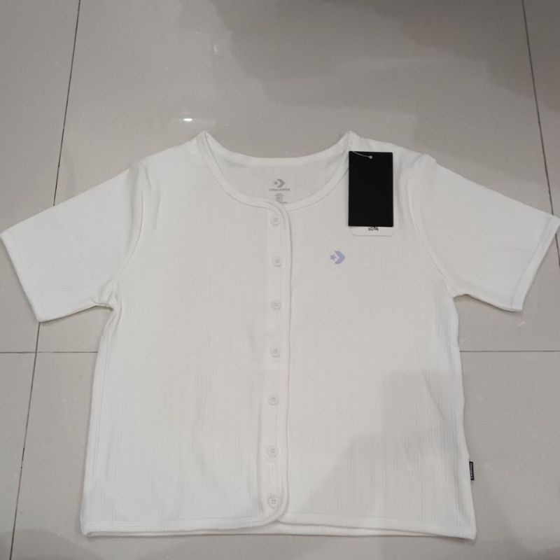 Kaos Converse Baby Ribbed Button Tee