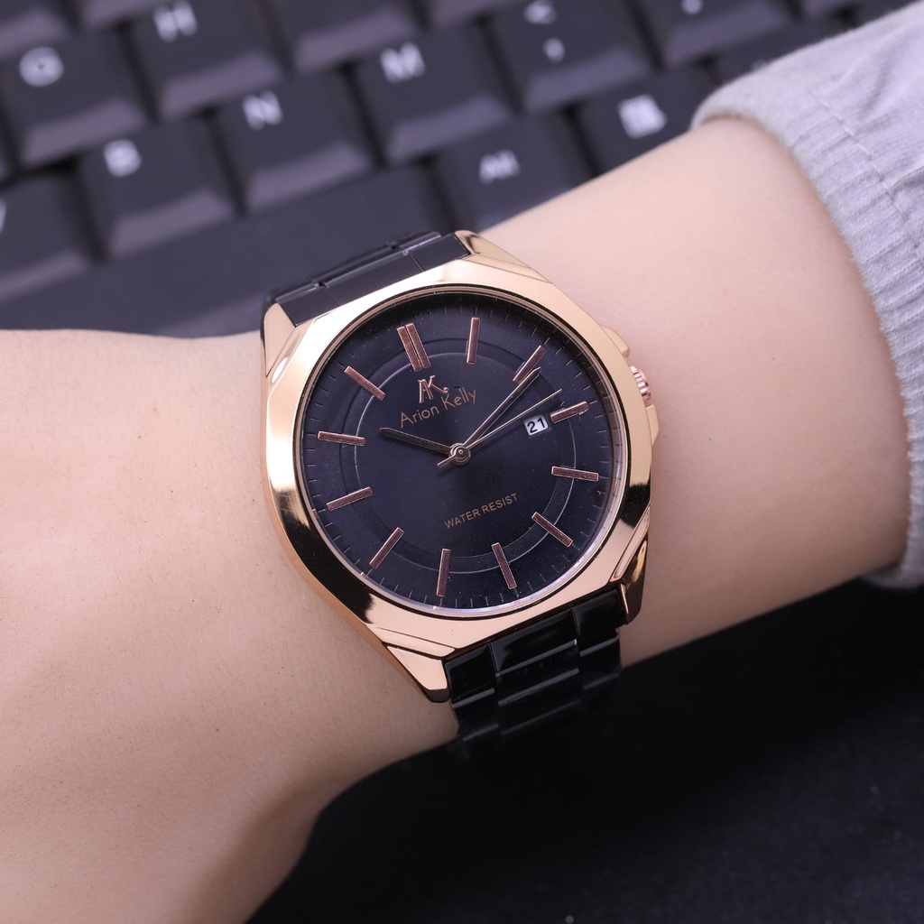 BEST SELLER JAM TANGAN WANITA ARION KELLY FM50 TALI RANTAI TANGGAL AKTIF DM4.2 FREE BOX &amp; BATERAI || JAM TANGAN FASHION WANITA JAM TANGAN CEWEK MURAH