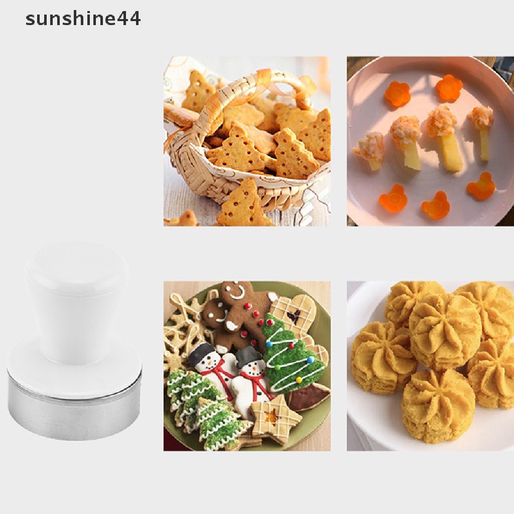 Sunshine 6PCS/Set Kartun Cookies Stamps Cetakan Cookies Plunger Cutter Fondant Dekorasi Kue.