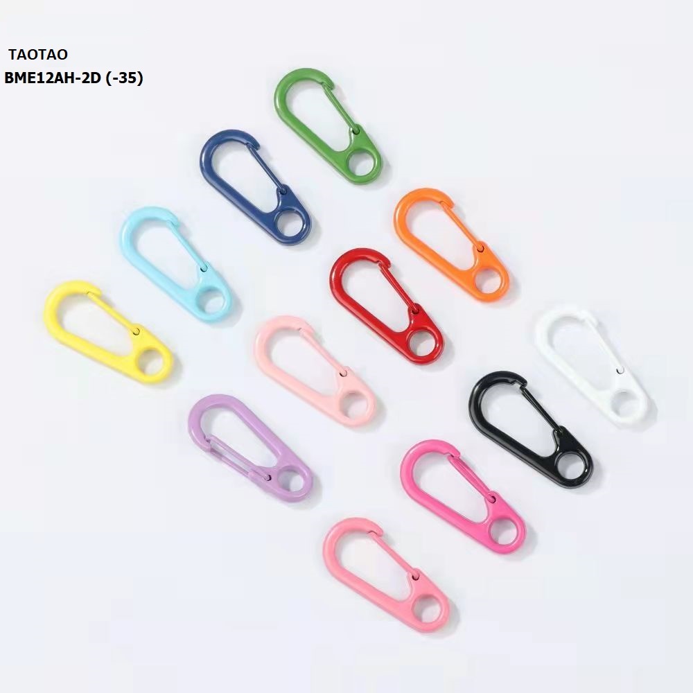 Kait Gantungan Kunci Mini Carabiner Warna-Warni/Pengait Tas Mini Carabiner Harga/12pc