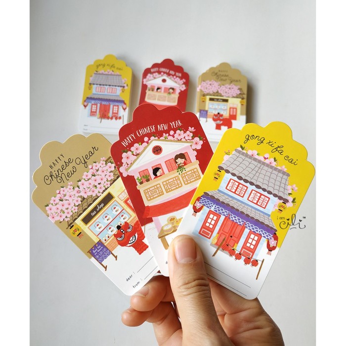 Produk Terbaru Tag Imlek Cny Kartu Ucapan Imlek Hang Tag Chinese New Year Tag Ucapan