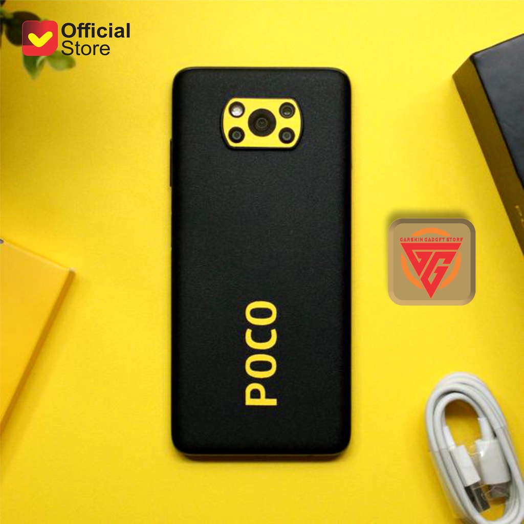 POCO X3 NFC PRO Skin Garskin POCO Motif Black x Poco