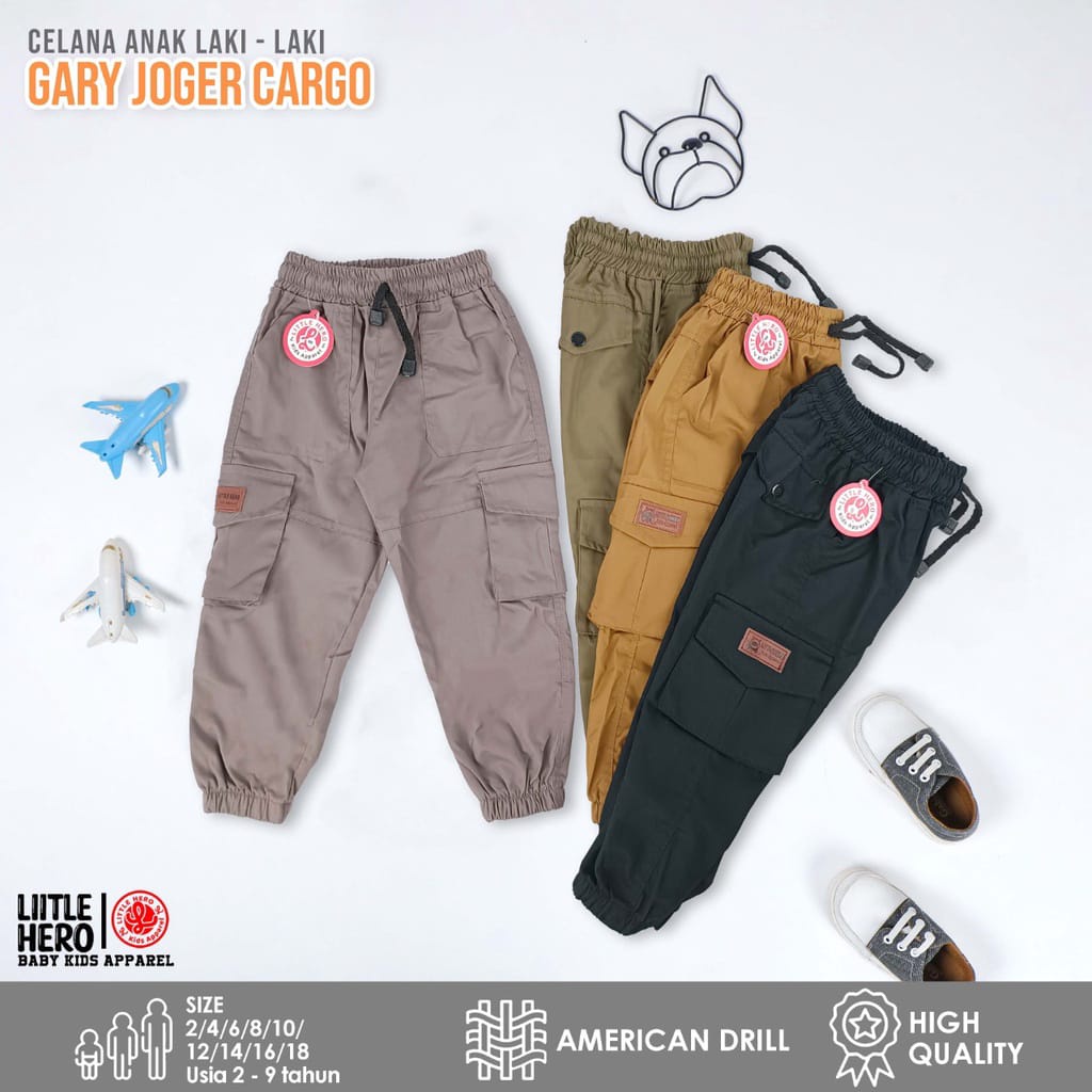 Little Hero Celana Chinos Jogger Spin Kids 1-11Tahun