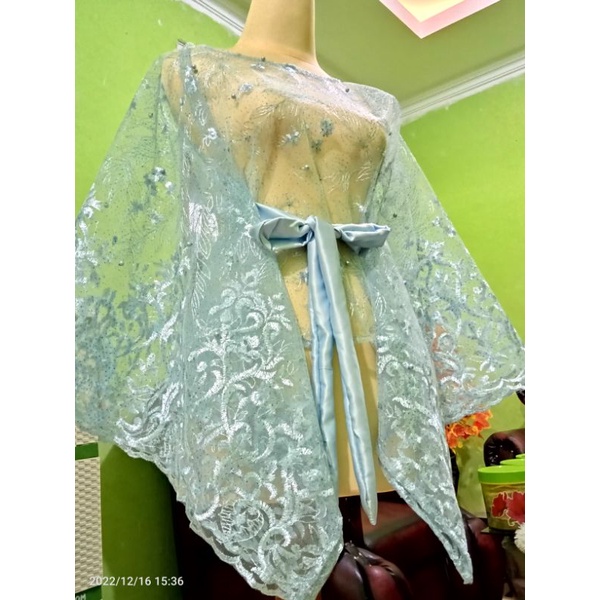 OUTER CAPE BROKAT OUTER CAPE TILE TUMPAL(full bordir)