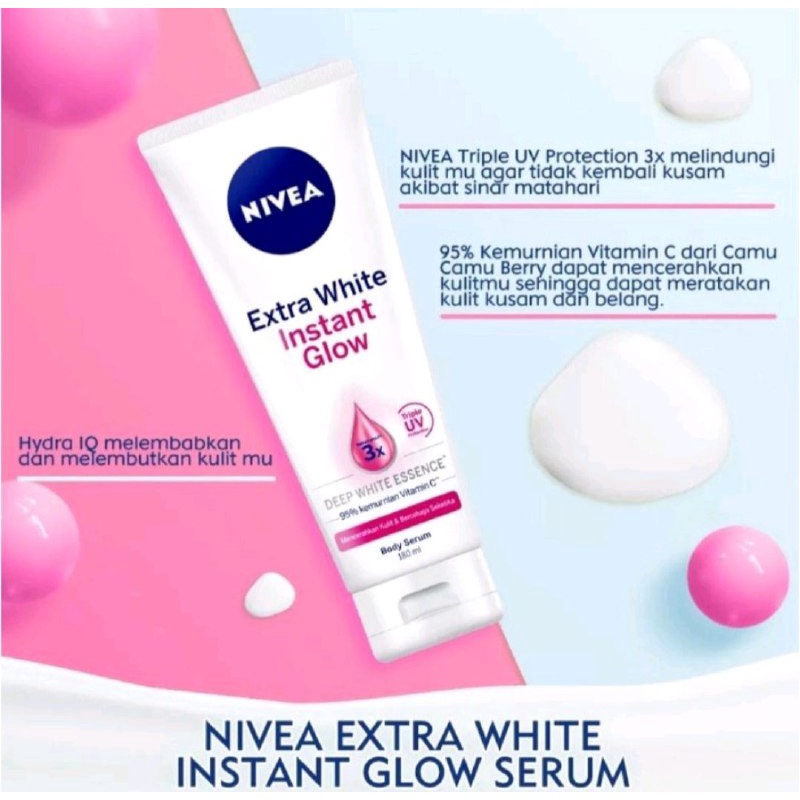 NIVEA BODY LOTION - NIVEA BODY SERUM BODY CARE EXTRA WHITE 180 ML