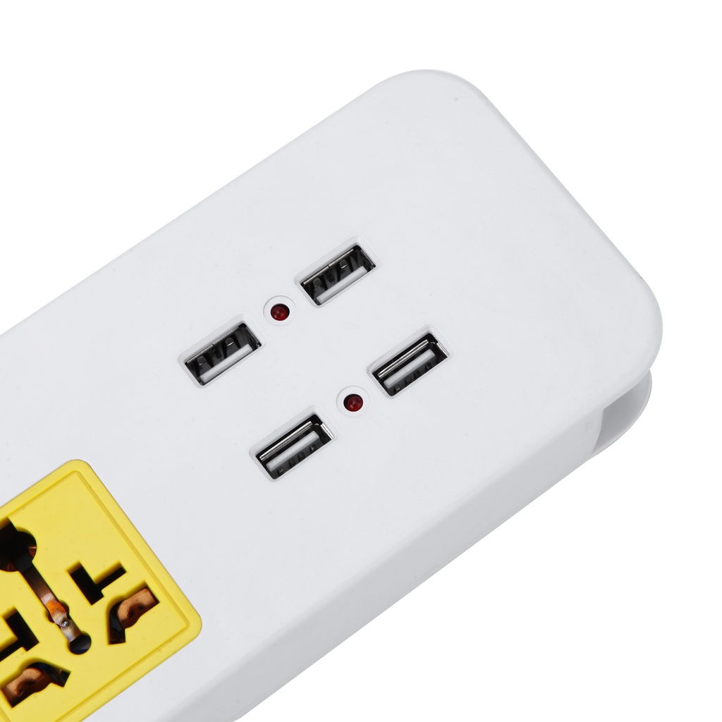 8port Pengisian Cepat Fast Charger (4Port USB/2Port Jack Universal Tiga Lubang/2Port Socket)