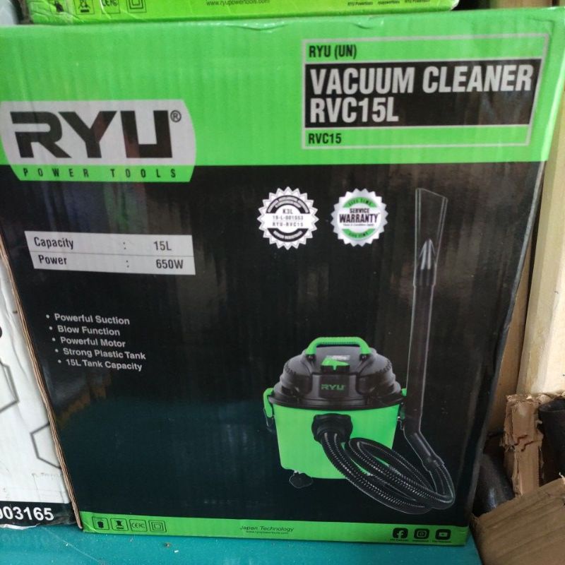 vacuum cleaner Ryu rvc 15liter / mesin penyedot debu RYU ( debu kering)