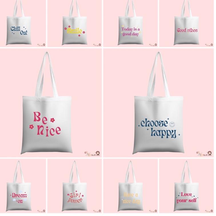 murah Totebag Blacu | Totebage quotes aesthaetic belkang