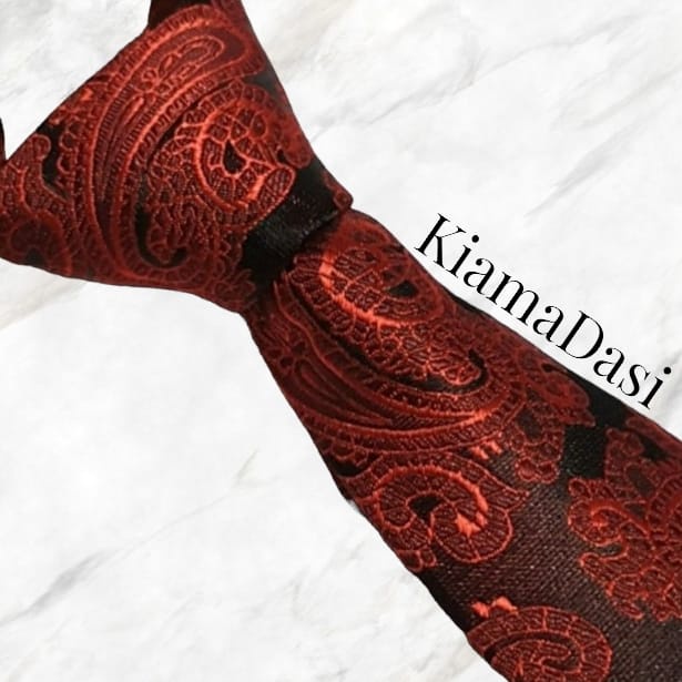 Dasi Batik Merah Tua Slim 3 inch dan Banyak Warna