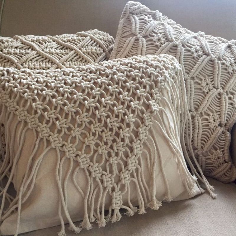 sarung bantal sofa macrame sarung bantal sofa