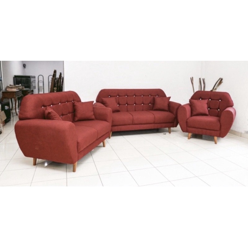 Sofa ganesha 321 kain kanvas/baldu bergaransi bisa request warna