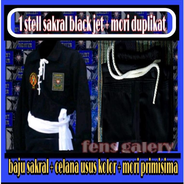 35 SERAGAM WARGA BLACK JET TERMURAH- SETELAN BAJU WARGA PSHT JET BLACK- SAKRAL BLACK JET-SAKRAL JET 