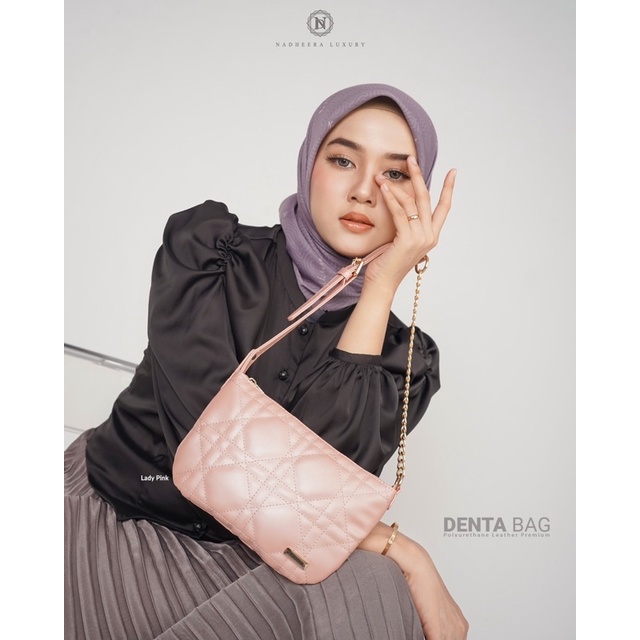 DENTA BAG BY NADHEERA LUXURY || POUCH LEATHER SULTAN MEWAH