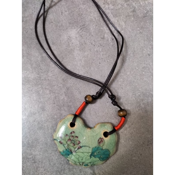 kalung etnik giok aksesoris batu alam