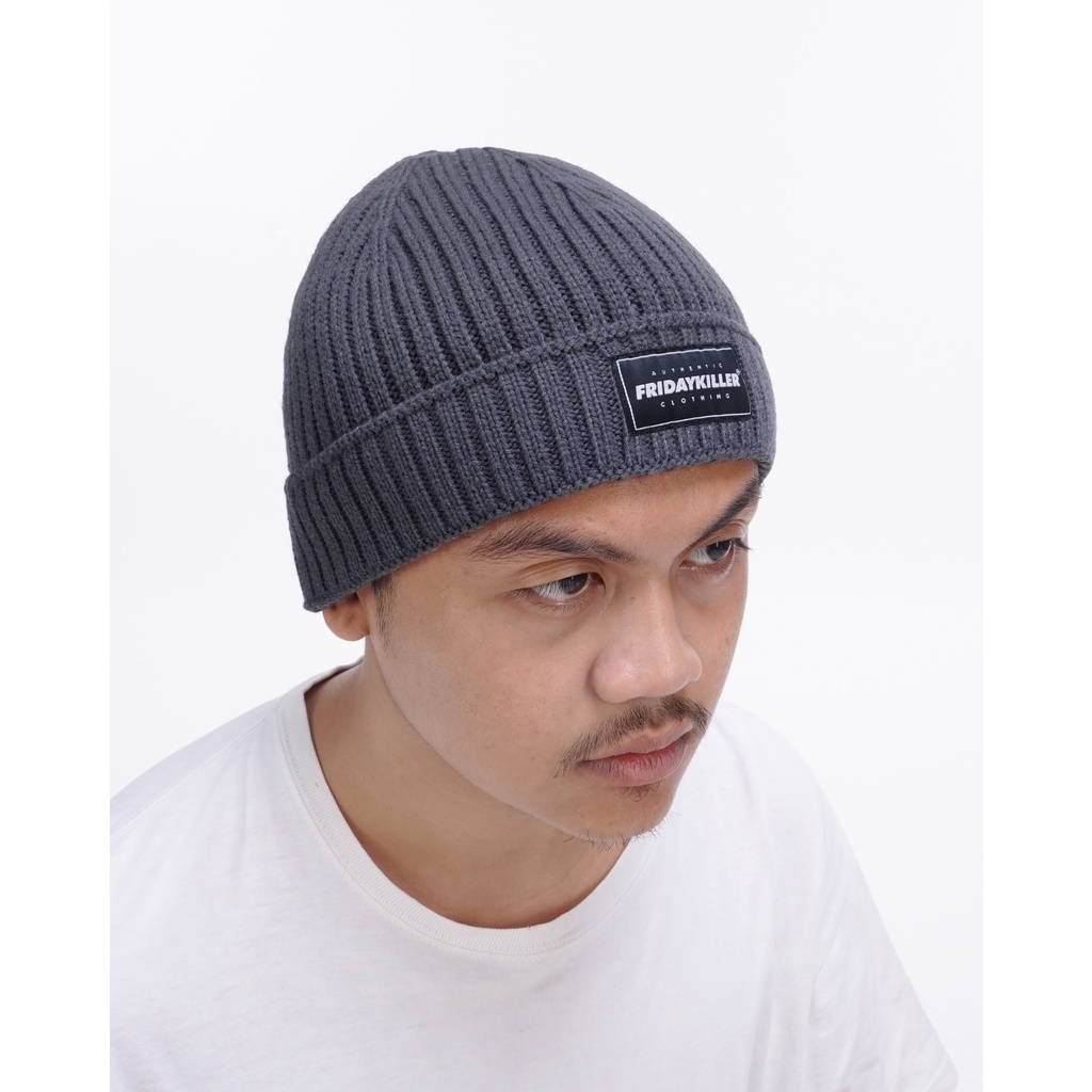 TOPI KUPLUK / BEANIE FRIDAY KILLER | GLASGOW GREY