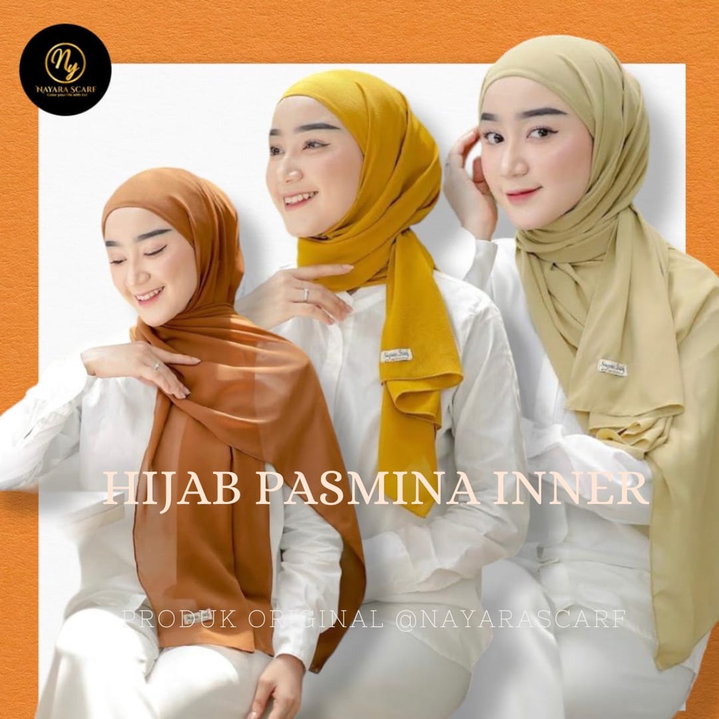 HIJAB PASHMINA INNER CERUTY BABYDOLL IMPORT 2in1 PREMIUM 180cm x 75cm