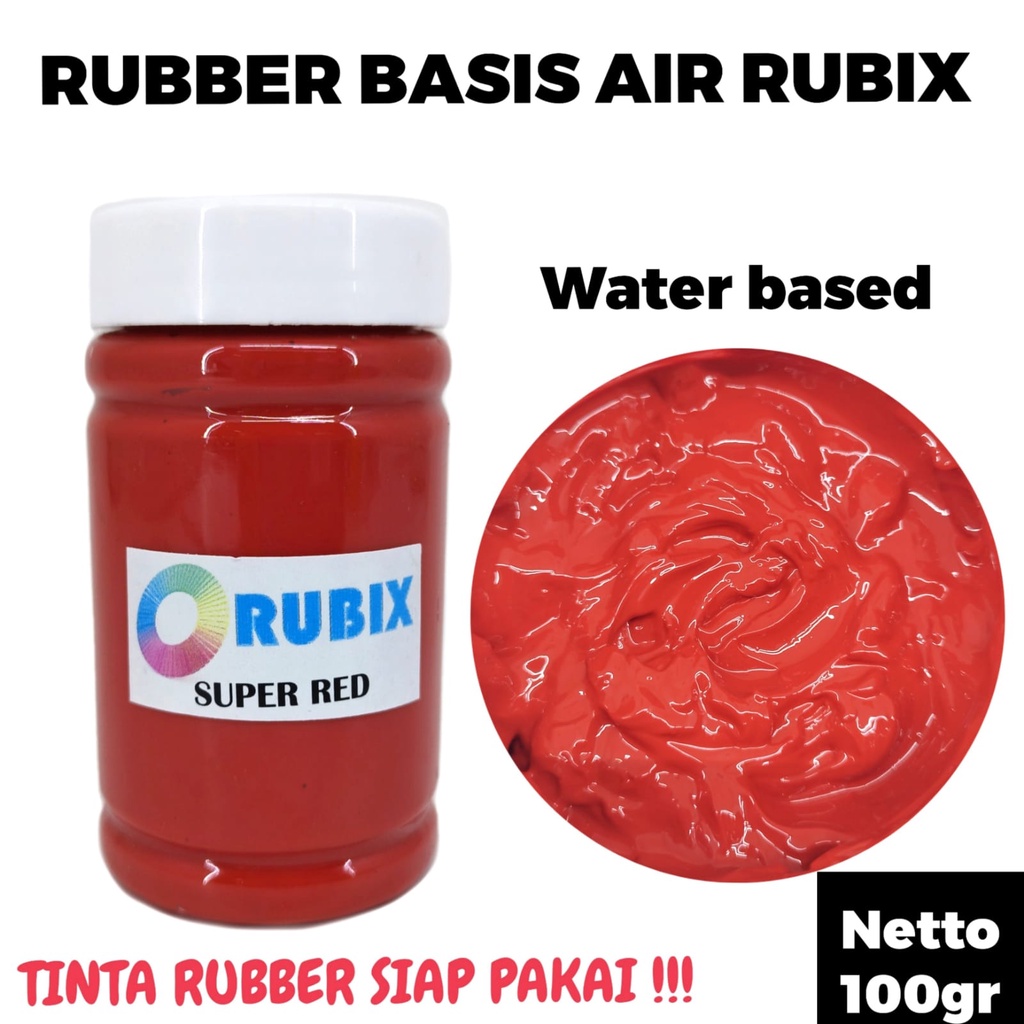 CAT SABLON RUBBER GL PASTA CAT AKRILIK WARNA SUPER RED 100GR