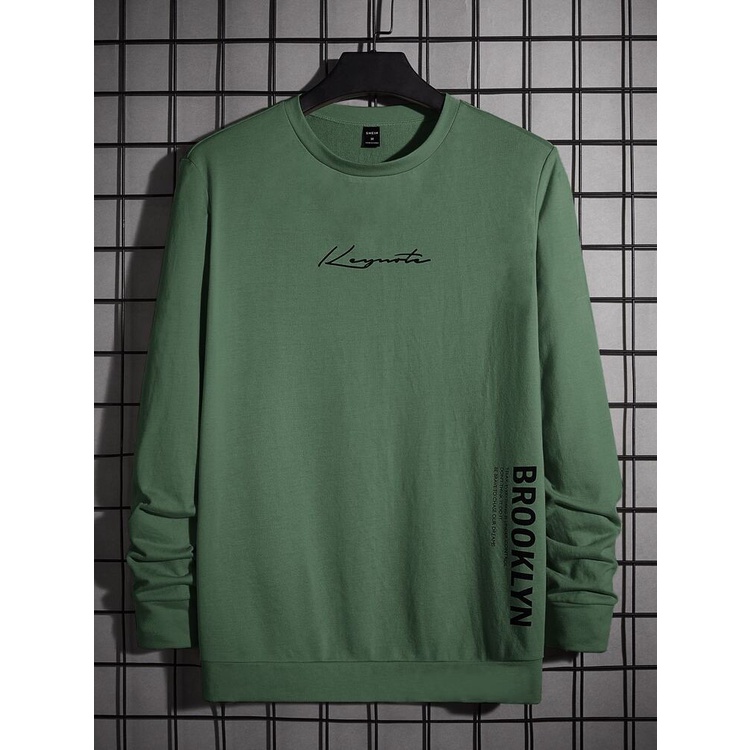 BROOKLYN RELAX Sweater Crewneck Print DTF II BROOKLYN RELAX Sweatshirt Basic II Sz M - XL Anak &amp; Dewasa ( Pria &amp; Wanita )