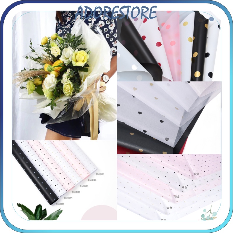 

FLOWER WRAPPING COTTON PAPER KERTAS BUKET TISSUE SERAT PEMBUNGKUS BUNGA Plastik 6251