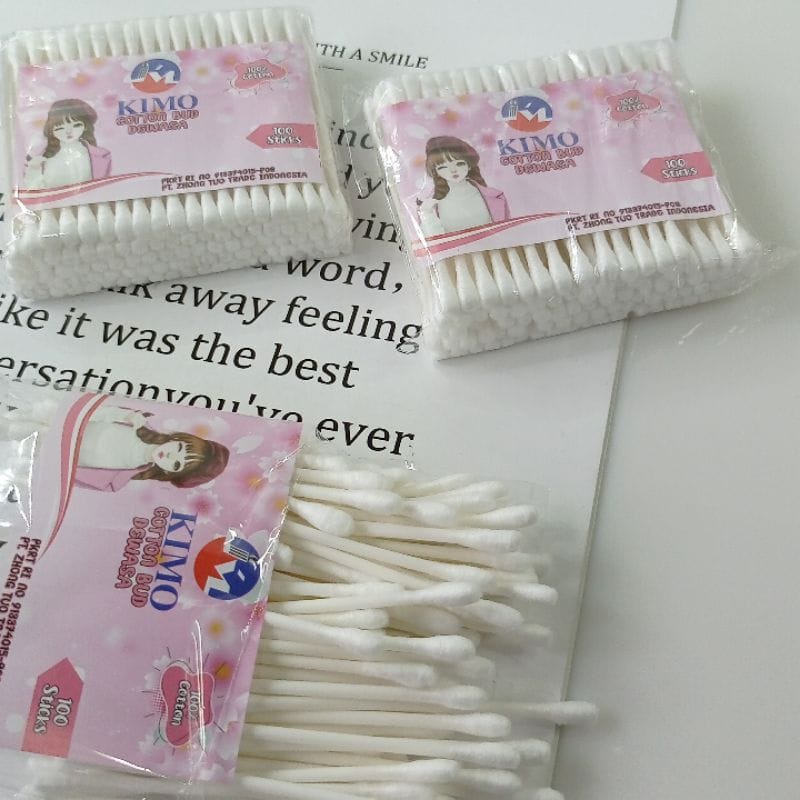 Cotton Buds Bayi Isi 40 100 Sticks KIMO Murah Good Quality
