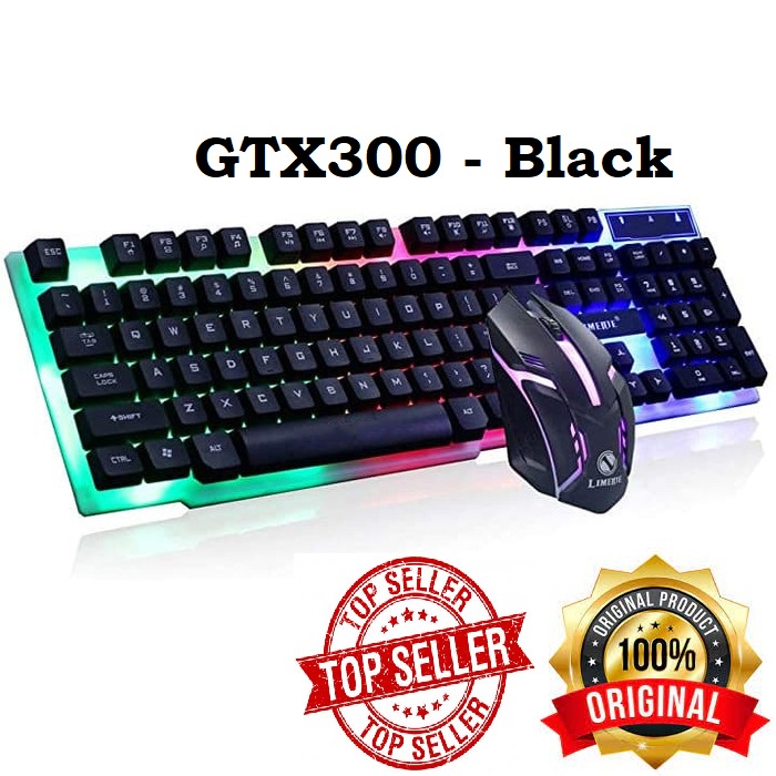 KEYBOARD GAMING RGB + MOUSE GAMING USB COMBO - SET Gaming - Keyboard USB / Keyboard Mechanical / Keyboard Komputer / Keyboard Murah / Keyboard Gaming / KEYBOARD GAMING RAINBOW K-5 WITH LED