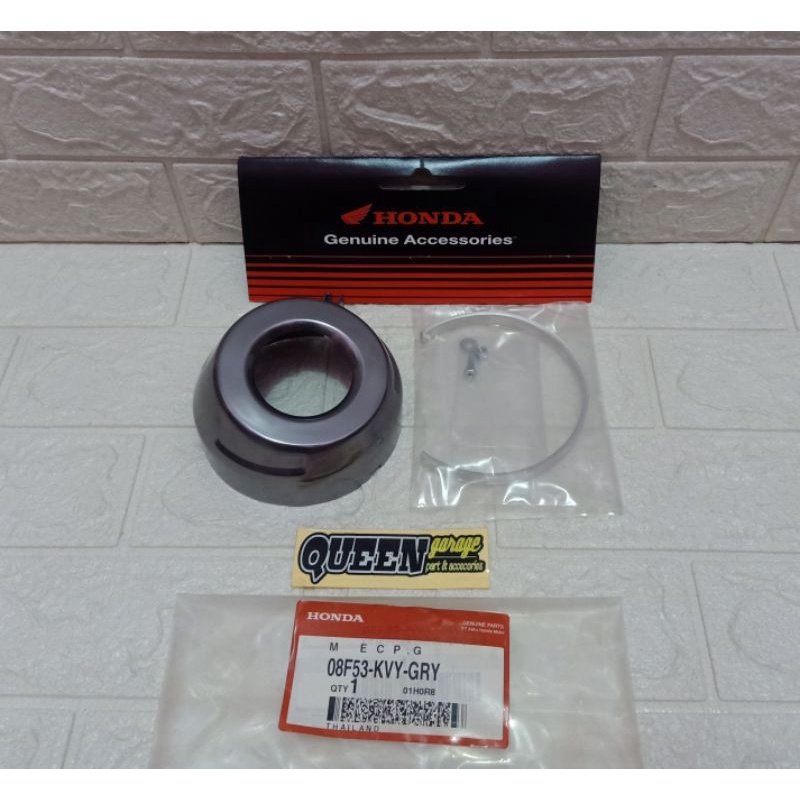 End Muffler Honda Beat Karbu Grey Original Honda 08F53KVYGRY
