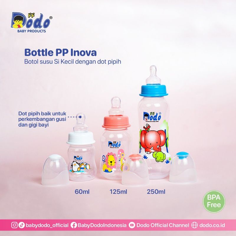 Botol Dodo Inova Bottle PP (dot nya gepeng)Botol Susu Bayi/anak