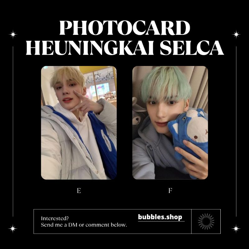 PHOTOCARD UNOFFICIAL HEUNINGKAI TXT SELCA