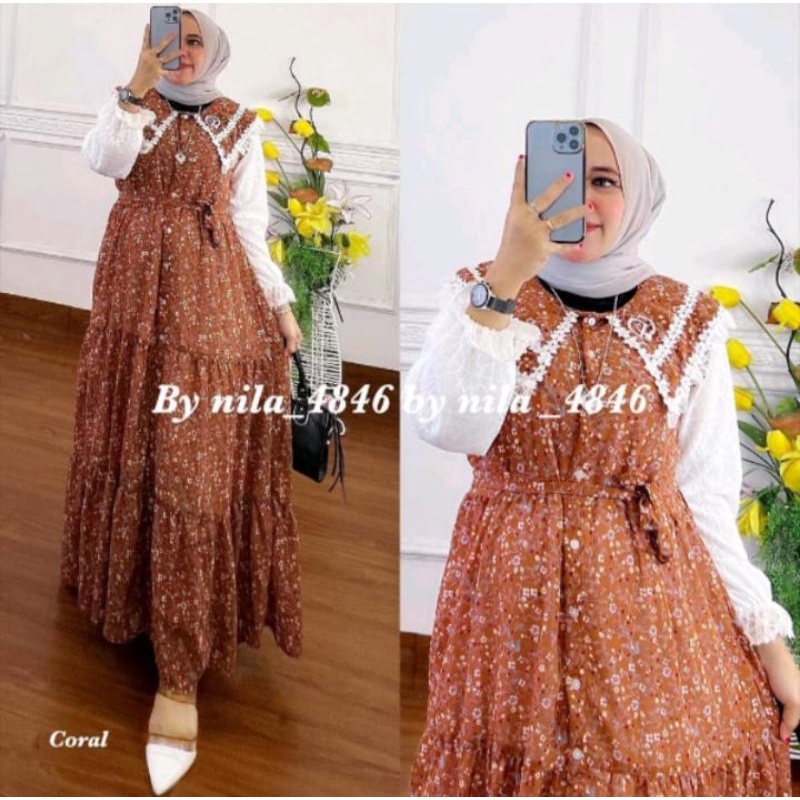 GAMIS CERUTY BABYDOLL JUMBO KERAH RENDA KECIL BURKAT MALIKA//GAMIS CERUTY JUMBO KANCING//GAMIS BUSUI