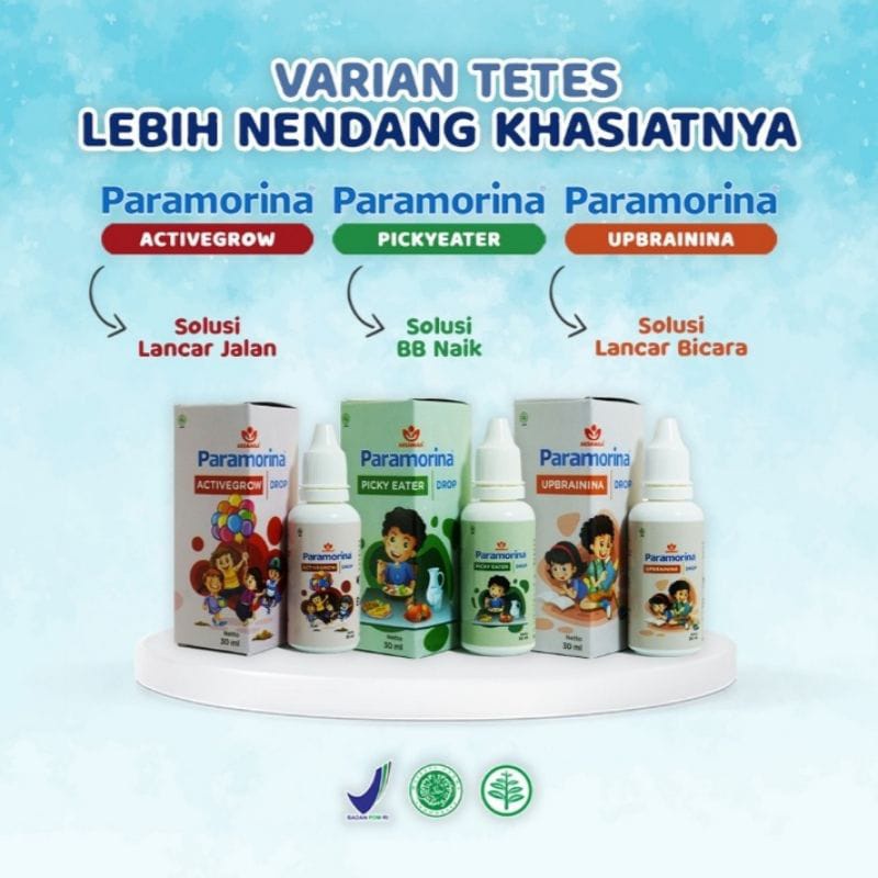 PARAMORINA TETES / DROP UNTUK BAYI Paramorina Upbrainina Picky Eater Activegrow Paramorina Baby Bayi Vitabumin