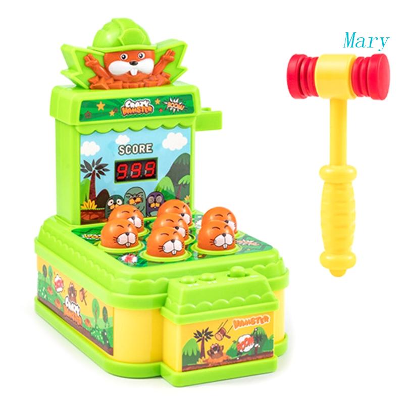 Mary Baby Whack the Mole Game Mainan Untuk Anak 3 4 5+tahun Yang Dioperasikan Koin Pon Arcade