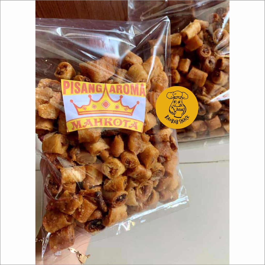 Pisang Aroma 500gr 500 gram - BAOBAB SNACK - Coklat Cokelat Lumpia Crispy Oleh Oleh Enak Murah Manis
